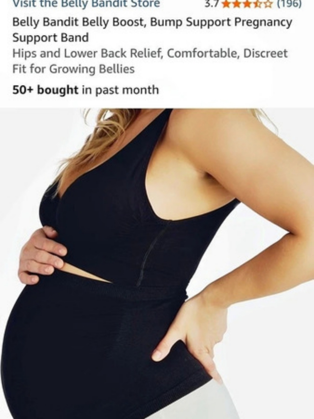 Belly Bandit Belly Boost Bump Support Pregnancy Support Band